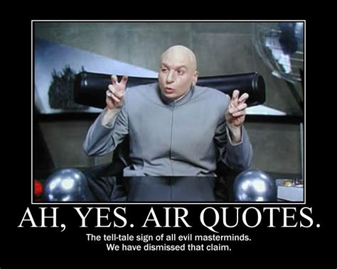 air quotes dr evil